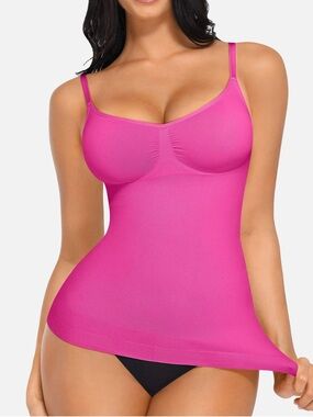 Feelingirl Pink Seamless bust support shaping tank top